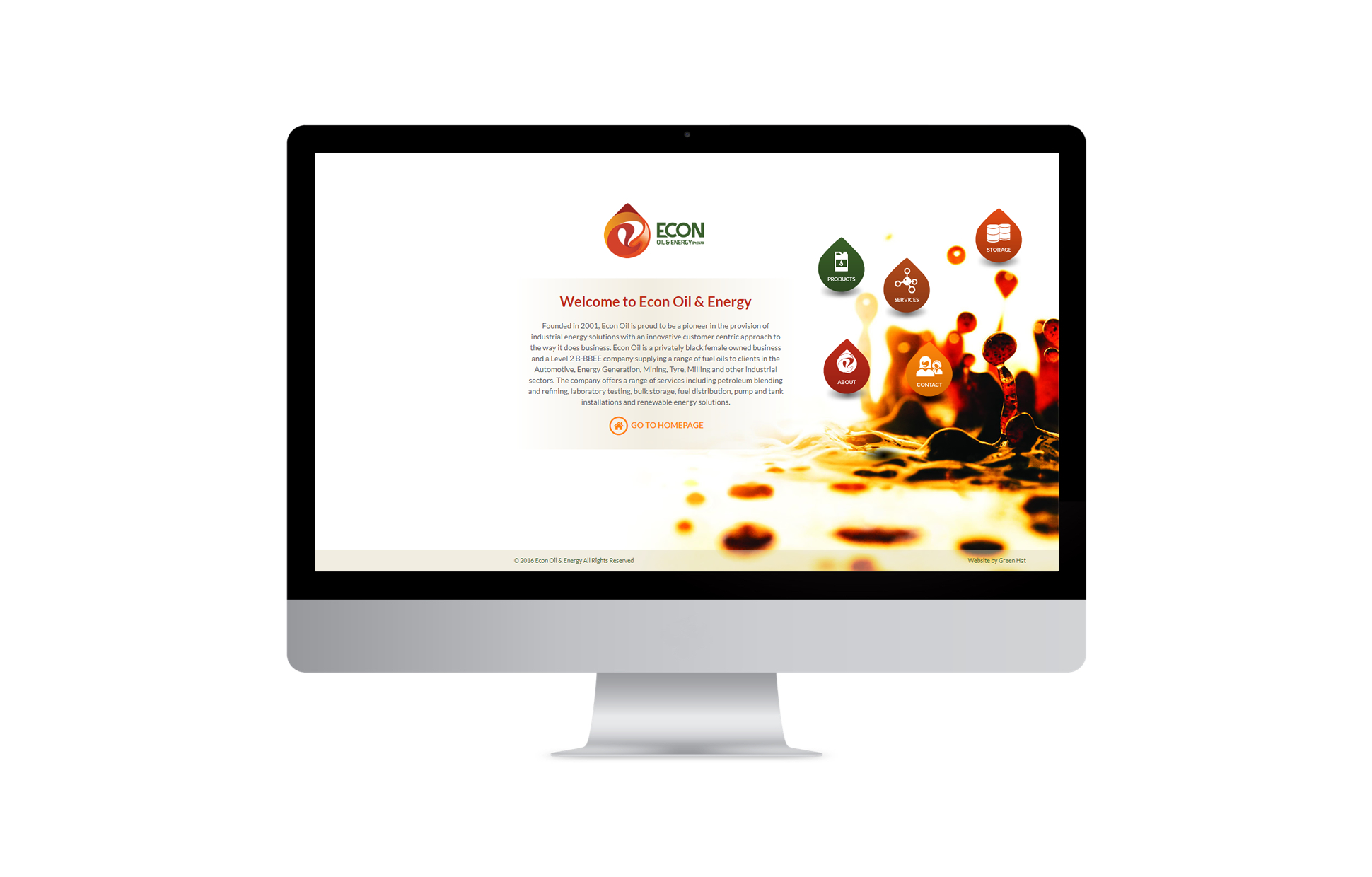 Econ Oil Website Desktop