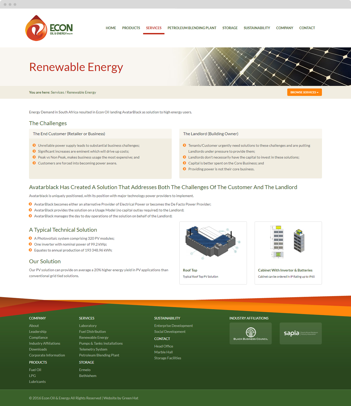 Econ Oil Website Renewable Energy Page